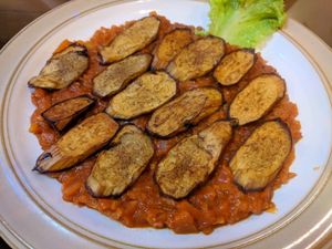 Eggplant dish at Tarboosh in Phuket