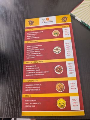 A new menu has been added! at Chowpaty Pure Vegetarian Restaurant in Nairobi
