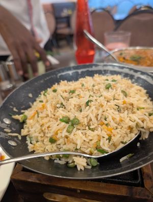 Veg burnt garlic rice at Chowpaty Pure Vegetarian Restaurant in Nairobi