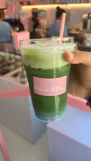Matcha latte at Melrose Kitchen in Geneva