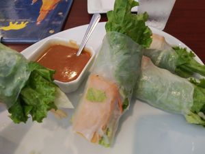 Spring rolls at Sultan Thai in Sultan