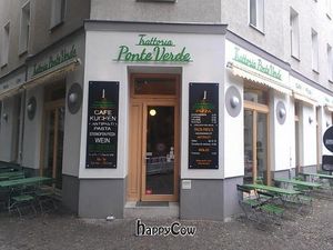 Outside at Trattoria Ponte Verde in Berlin