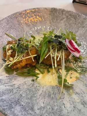 2 of three Mac and cheese bites appetizer gluten freee  at Elegant Cuizines - Pop Up in Richmond