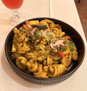 Curried Pesto Pastaa  at Elegant Cuizines - Pop Up in Richmond
