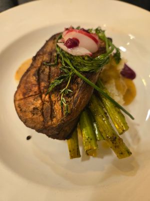 Eggplant "steak" at Elegant Cuizines - Pop Up in Richmond