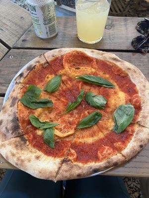 Cheeseless pizza   at Pizzatipi in Cardigan