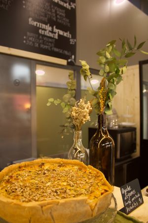 quiche du moment: courge at La Bouture in Strasbourg