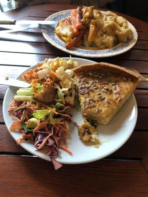 Quiche and Salad at La Bouture in Strasbourg