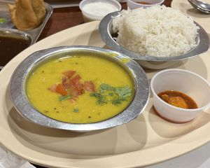 Dal tadka with rice   at Udipi Cafe in Monroeville