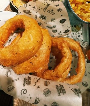 ONION RINGS 😋  at Fat Hippo in Cardiff