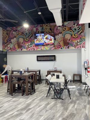 Seating  at Grandma's Ice Cream & Waffles in Rockville