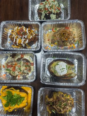 Choose from our selection of Loaded Baked Potatos at Grandma's Ice Cream & Waffles in Rockville