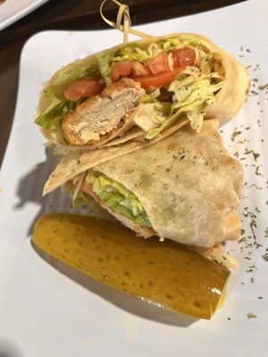 Vegan Chicken Wrap  at Grandma's Ice Cream & Waffles in Rockville