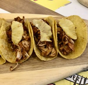 Jackfruit pastor tacos   at La Patrona in Abu Dhabi