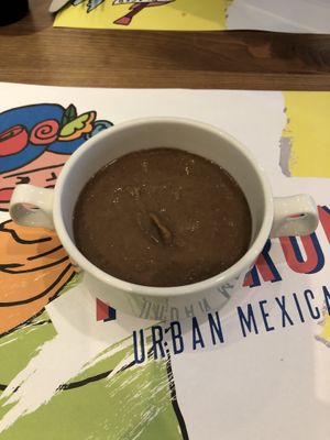 Refried beans  at La Patrona in Abu Dhabi