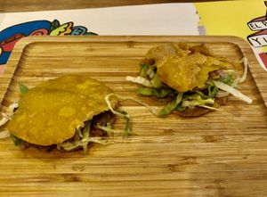 Fried guac and bean bites  at La Patrona in Abu Dhabi