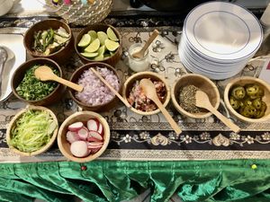 Salad bar  at La Patrona in Abu Dhabi