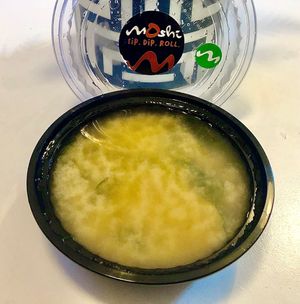 Miso soup at Moshi in Dubai