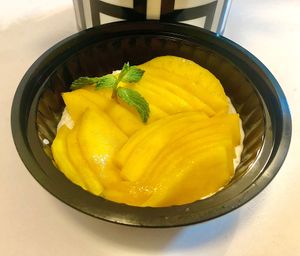 Mango coconut rice  at Moshi in Dubai