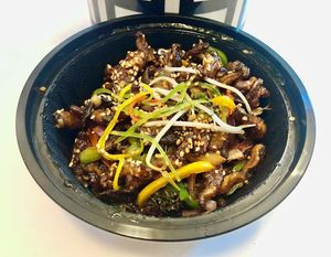 Congee mushroom at Moshi in Dubai