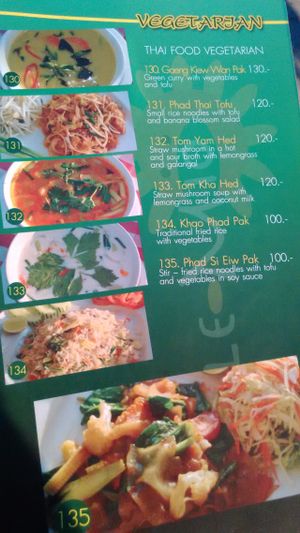 Veg Menu
 at Sole Mio in Patong