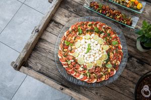 Tomaten Mozarella Vorspeisenteller / Tomato mozarella  at Das Alois in Tux