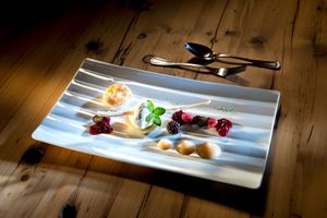 Mousse of baked apple at Das Alois in Tux