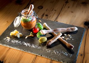 Baked vegetables at Das Alois in Tux