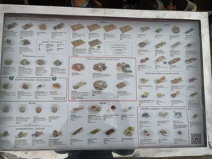 Menu at La Plaza in Malaga