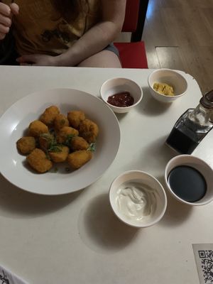 Zucchini furay   at Bajon Vegan in Valparaiso