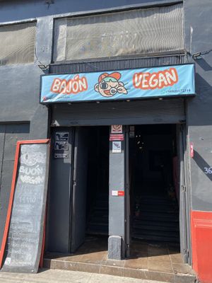 From the front  at Bajon Vegan in Valparaiso