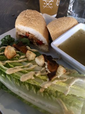Cheese-Shroom Dip with Ceaser salad  at Alchemist Plant Pub  in Boise