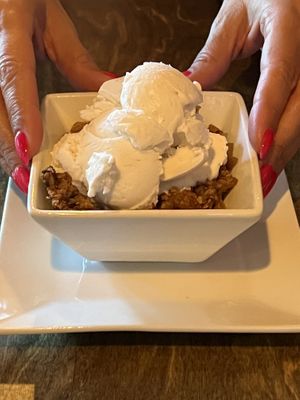 Vegan Ice-cream and Apple Crisp. This was so good that I had to pinch myself as I thought my mom made it.  at Alchemist Plant Pub  in Boise
