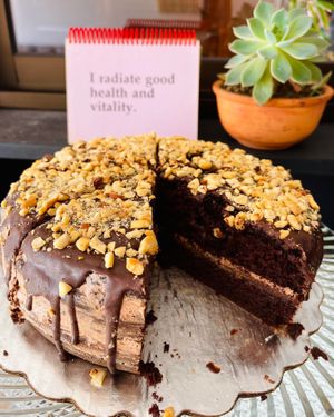 Chocolate Cake at PURALMA Vegan Bakery in San Jose