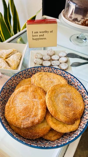 Costa Rican typical pastry plant-based version at PURALMA Vegan Bakery in San Jose