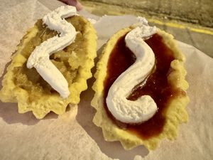Delicious apple cinnamon and berry jam filled cookies  at PURALMA Vegan Bakery in San Jose