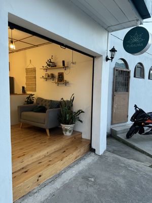 Cute store front  at PURALMA Vegan Bakery in San Jose