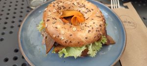 Vegan Bagel at Balans Kawy Speciality & Bajgiel in Gdansk