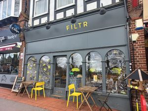 Outside at FILTR by Coromandel Coast in Sanderstead