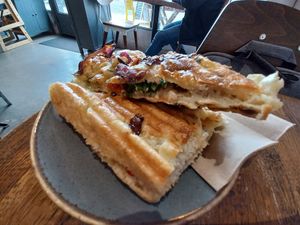 Foccaccia sandwich at FILTR by Coromandel Coast in Sanderstead