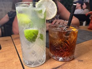 Mojito and negroni spagliatta at Soul Kitchen in Dubrovnik