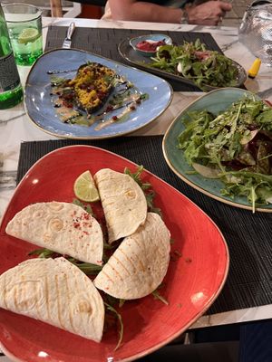 Tacos, salads and falafel...  at Soul Kitchen in Dubrovnik