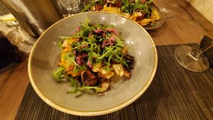 Funghi by the campfire at Soul Kitchen in Dubrovnik