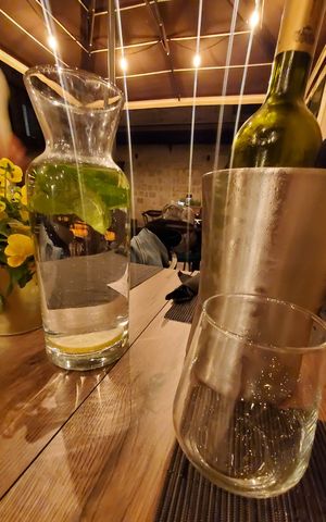 Free mint and lemon water at Soul Kitchen in Dubrovnik