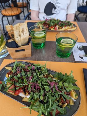 Fake Italian and focaccia at Soul Kitchen in Dubrovnik