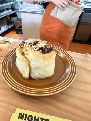 Seeni sambol bun  at Parveen's in Glasgow