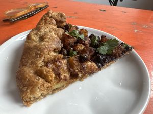 Samosa galette  at Parveen's in Glasgow