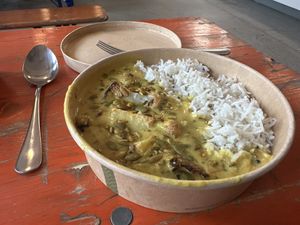 Coconut kadhi  at Parveen's in Glasgow