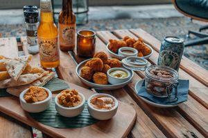 Nice location for a snack and a drink at Lowlander Botanical Bar & Restaurant in Amsterdam