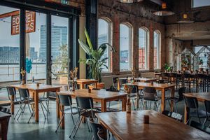 The restaurant overview at Lowlander Botanical Bar & Restaurant in Amsterdam